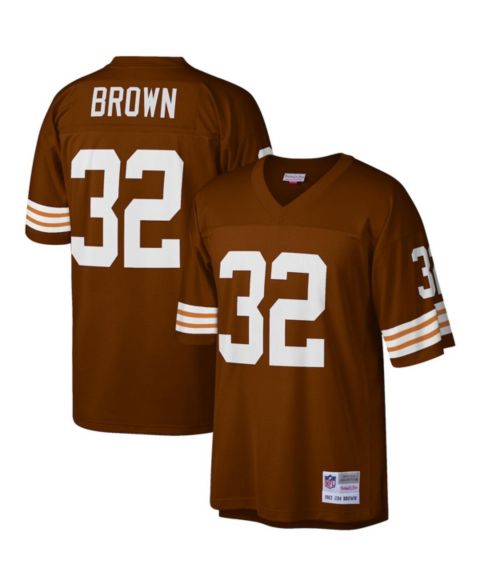 Мужской топ Mitchell & Ness Jim Brown Brown Cleveland Browns Legacy Replica Jersey