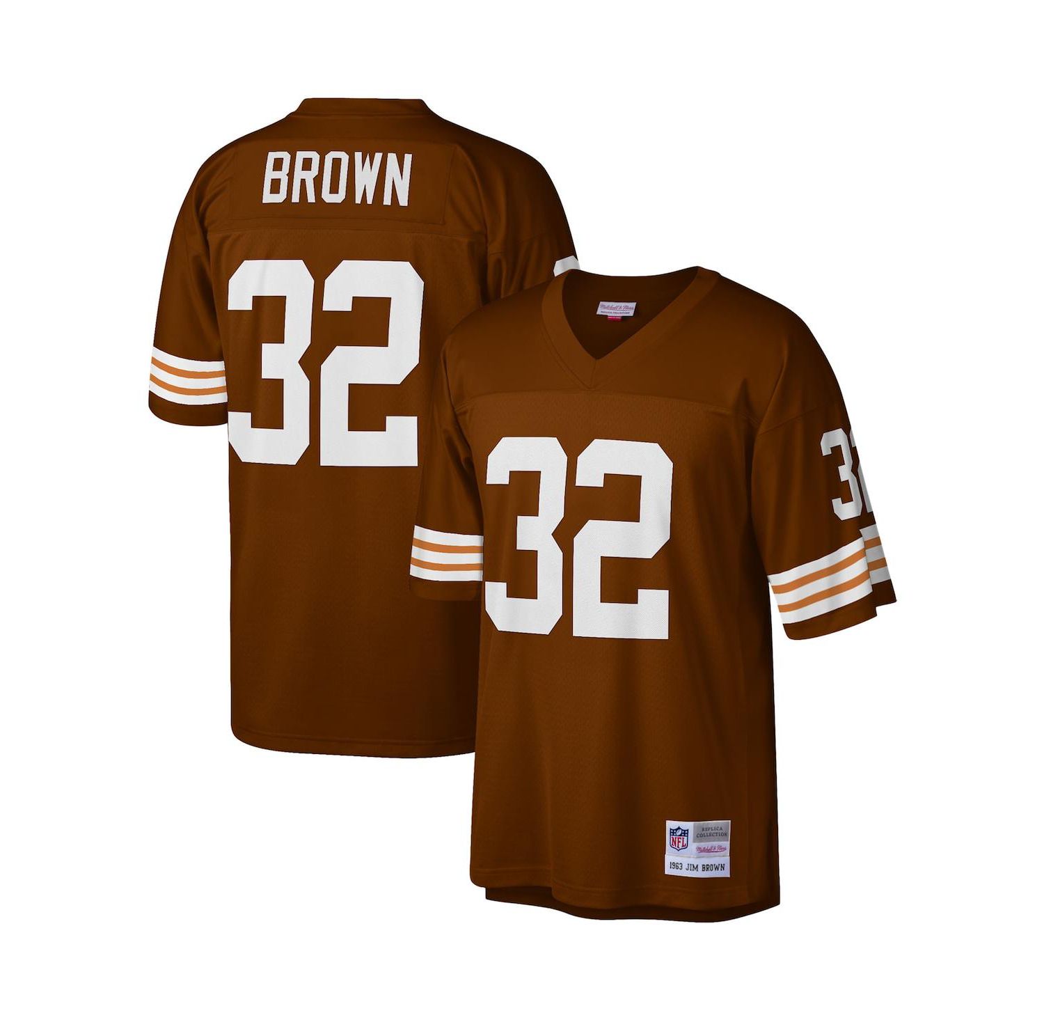 Men's Jim Brown Brown Cleveland Browns Legacy Replica Jersey