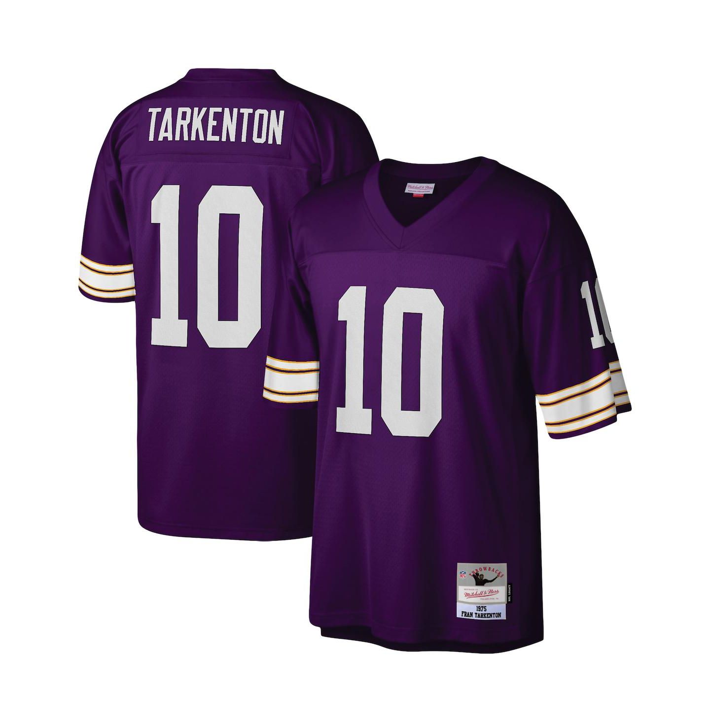 Мужской топ Mitchell & Ness Fran Tarkenton Minnesota Vikings Replica Throwback Jersey — фото 1