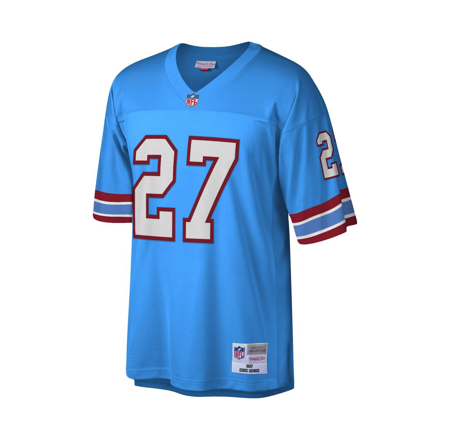 Men's Eddie George Light Blue Houston Oilers Legacy Replica Jersey