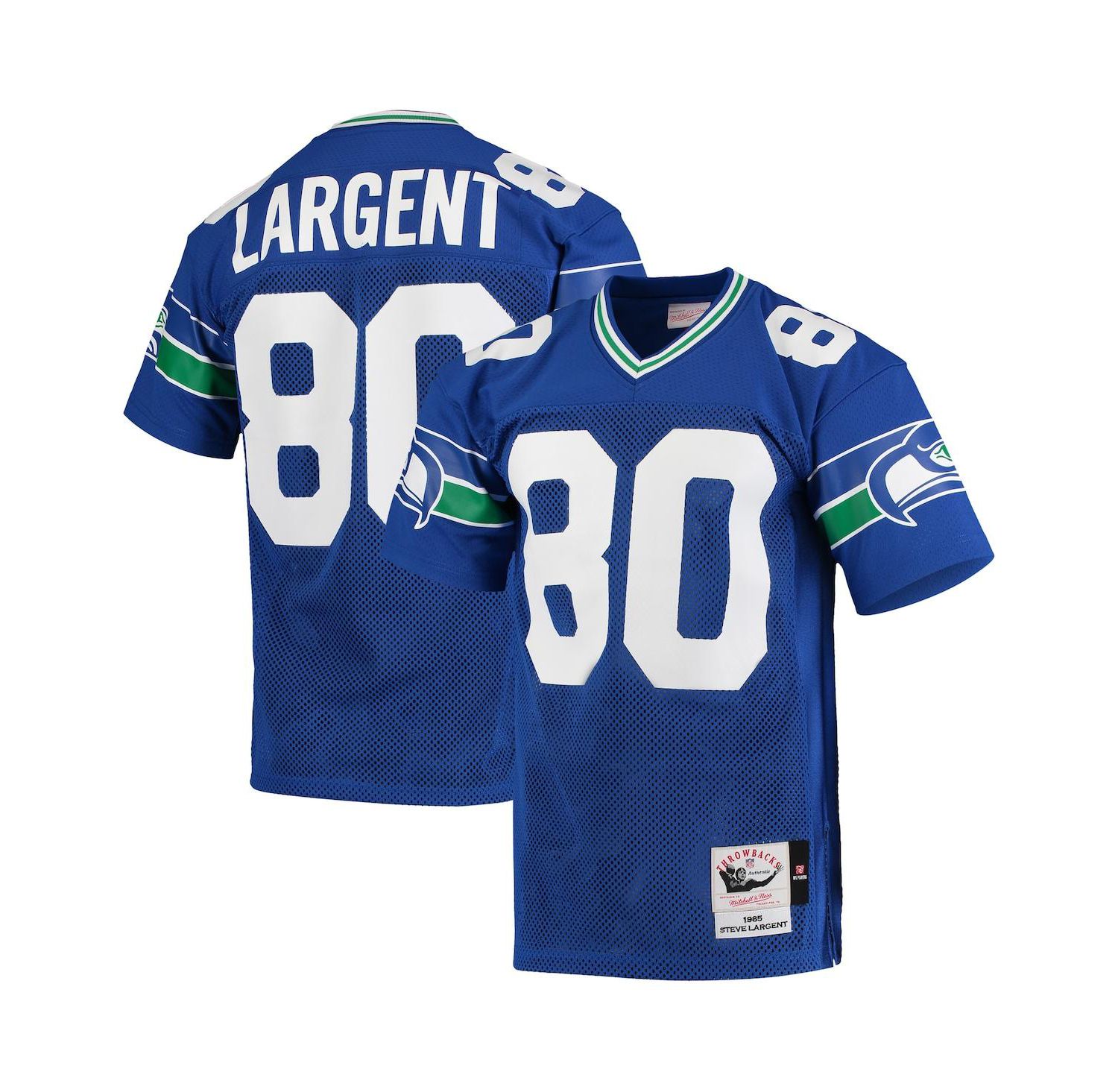 Men's Steve Largent Royal Seattle Seahawks Authentic Retired Player Jersey