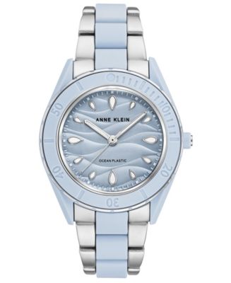 Anne Klein Women\'s Light Blue Gold Analog Quartz Resin Bracelet Luxury Watch Anne Klein Women main image 2