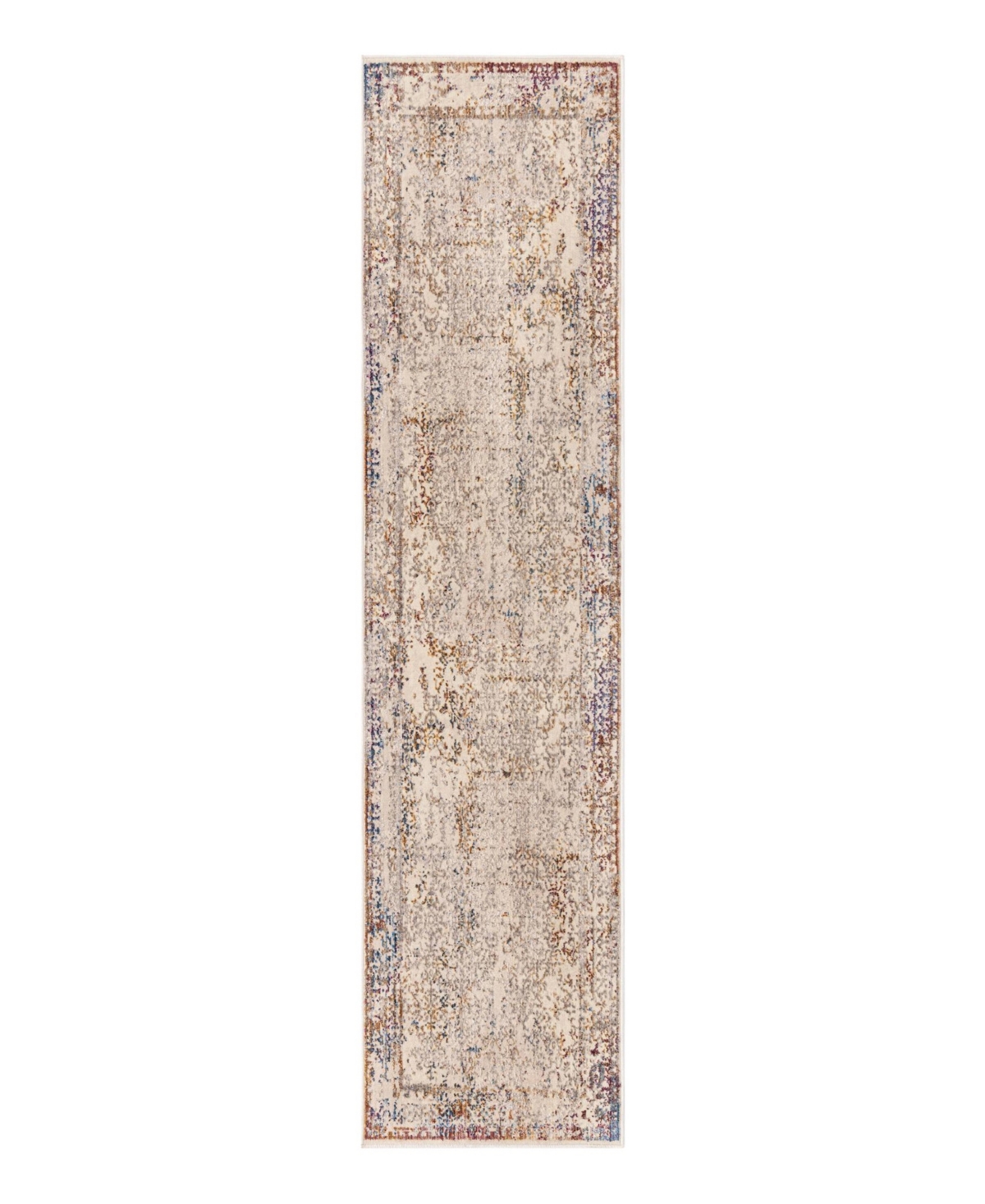 Bayshore Home Closeout!  High-low Pile Iyer Iye10 2' X 8' Runner Area Rug In Ivory