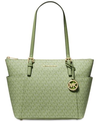 green michael kors satchel