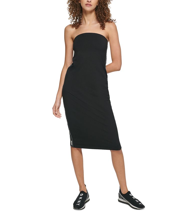 DKNY Logo Side Tape Tube Dress Macy s