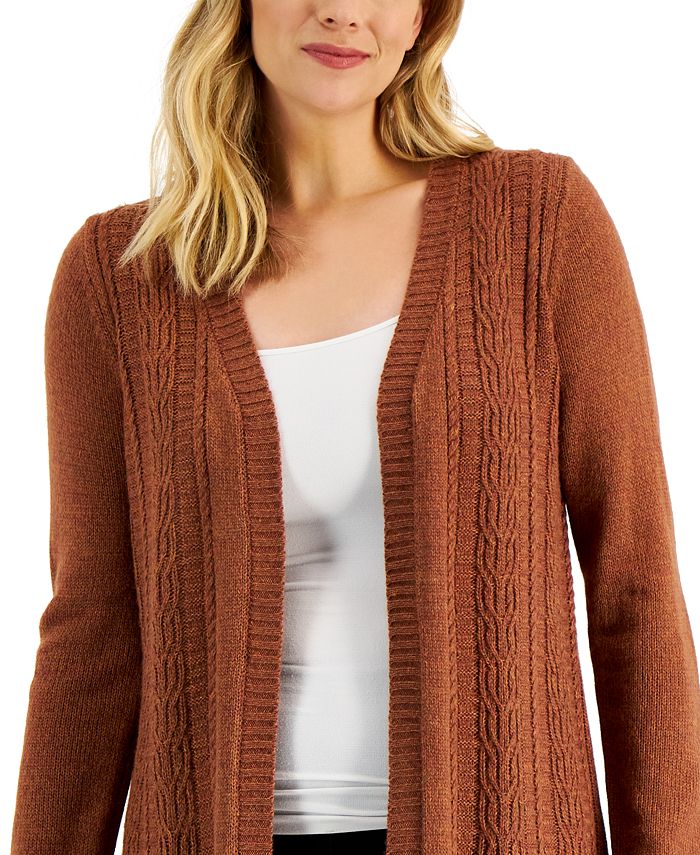 Karen Scott Women's CableKnit Duster Cardigan, Created for Macy's Macy's