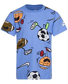Little Boys Nikemoji Print T-shirt