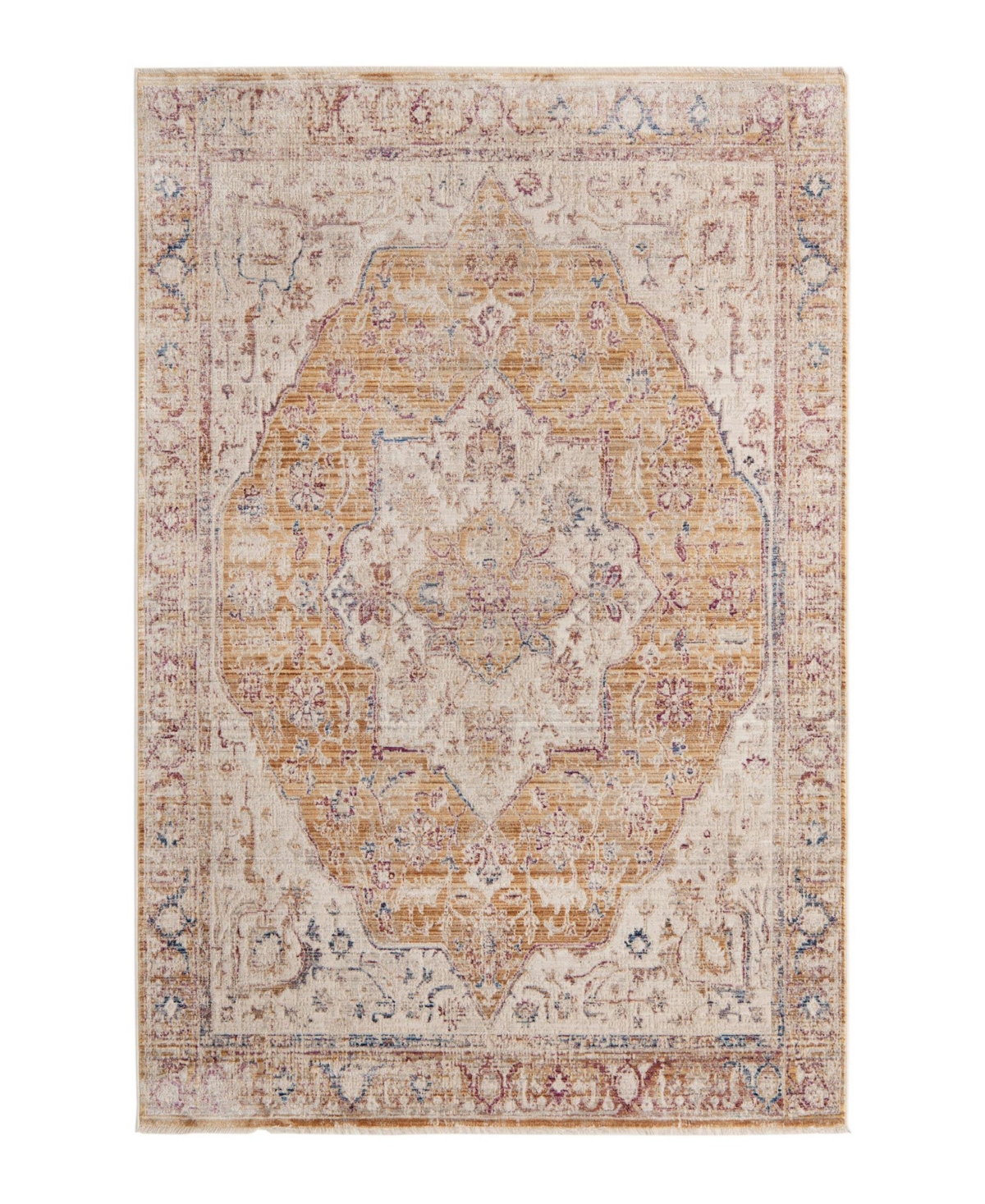 Bayshore Home Closeout!  High-low Pile Iyer Iye08 5'3" X 7'9" Area Rug In Yellow
