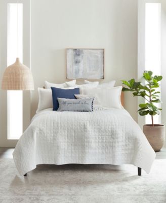 Mills Waffle Textured 3-Piece Quilt Set, King/California King