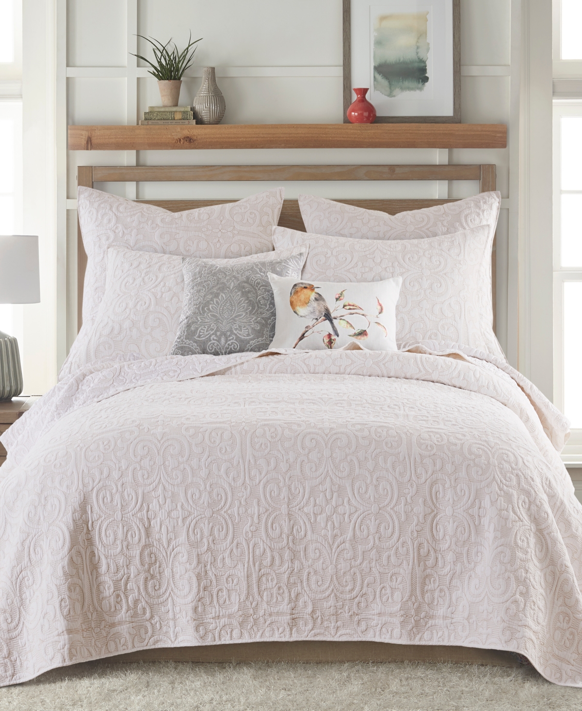 Levtex Sherbourne Quilted Stitch 2-Pc. Sham Set, European