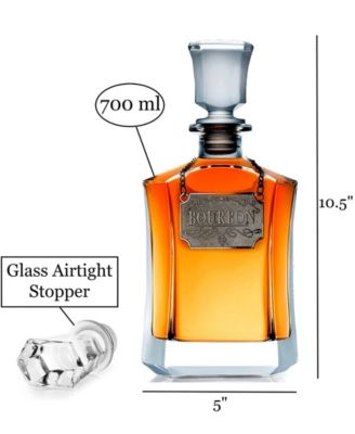 Bezrat Basic Whiskey Decanter Set, 2 Piece