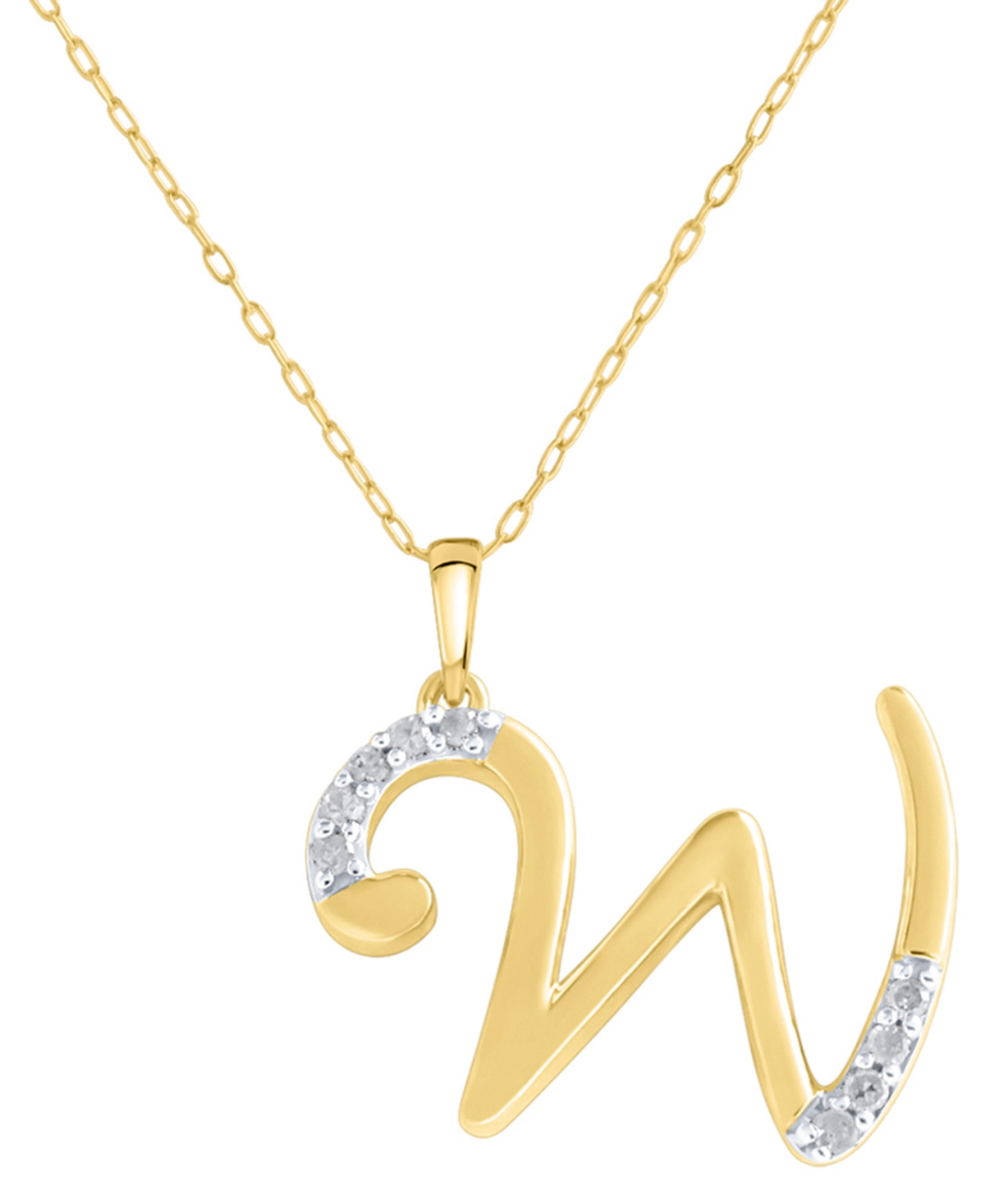 Diamond Fancy Initial 18