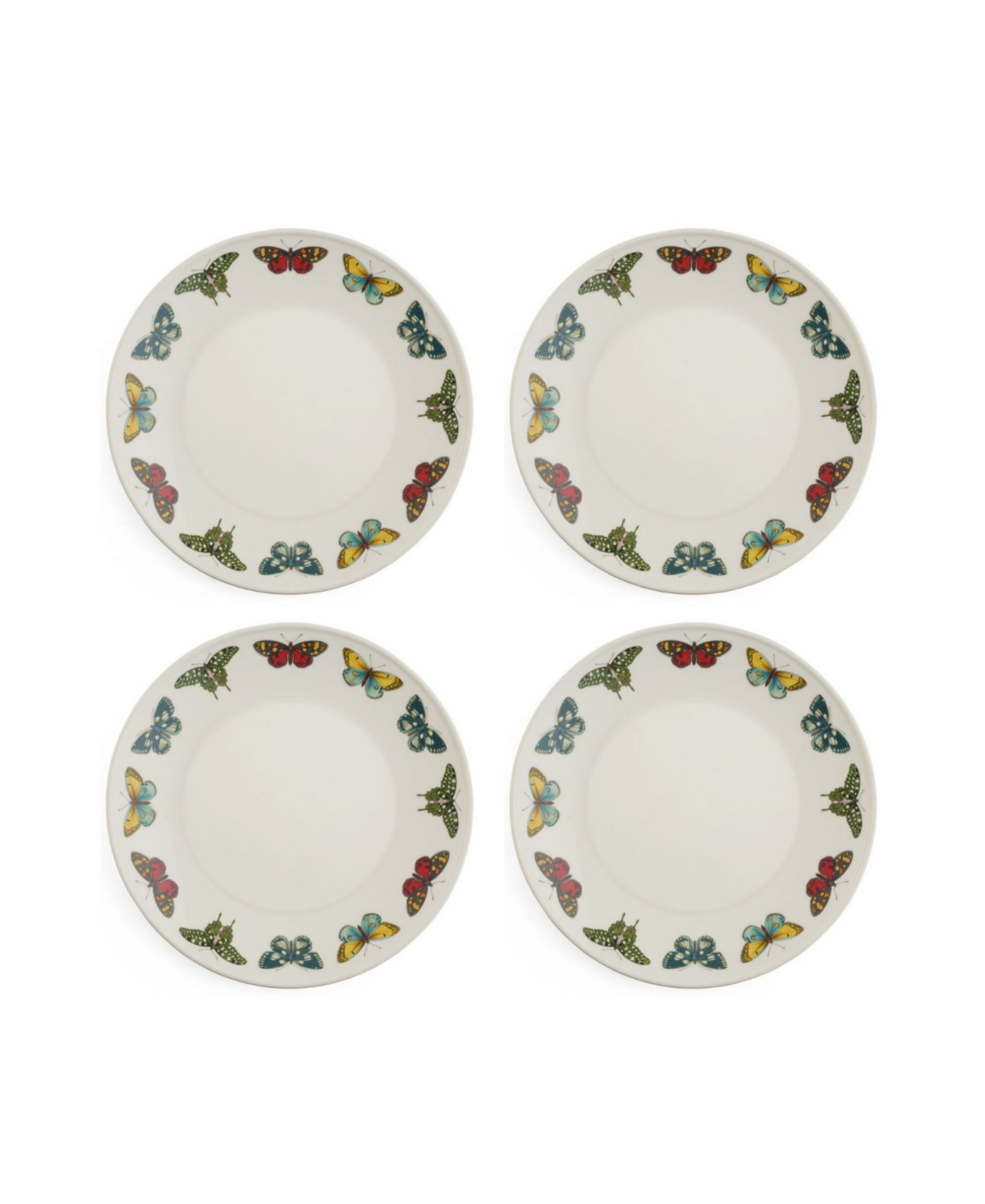Portmeirion Botanic Garden Harmony Coupe Charger Plate, Set of 4