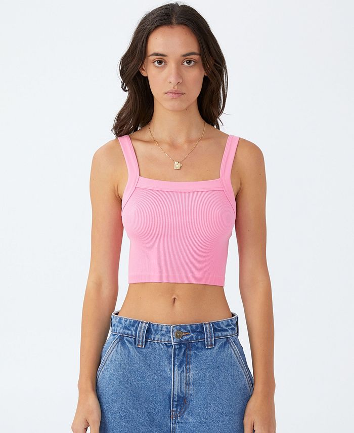 COTTON ON Women's Seamless Nelly Straight Neck Tank Top - Macy's