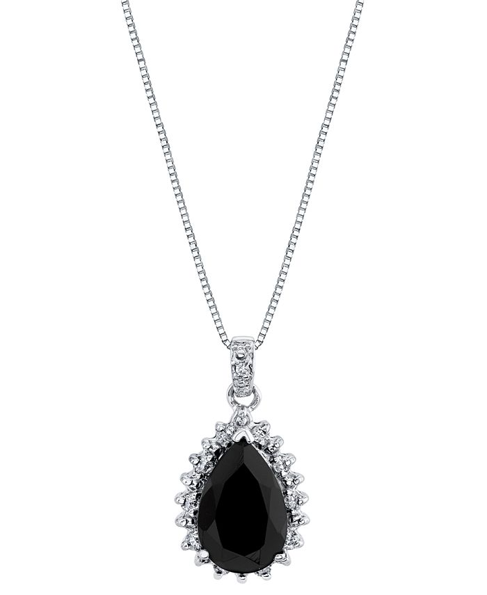 Macy's Diamond Teardrop Pendant Necklace