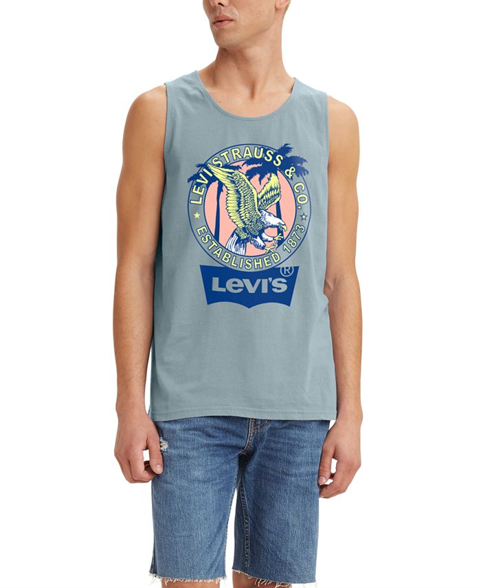 Levi's Men's Relaxed-Fit Eagle Logo Tank Top & Reviews - T-Shirts - Men -  Macy's