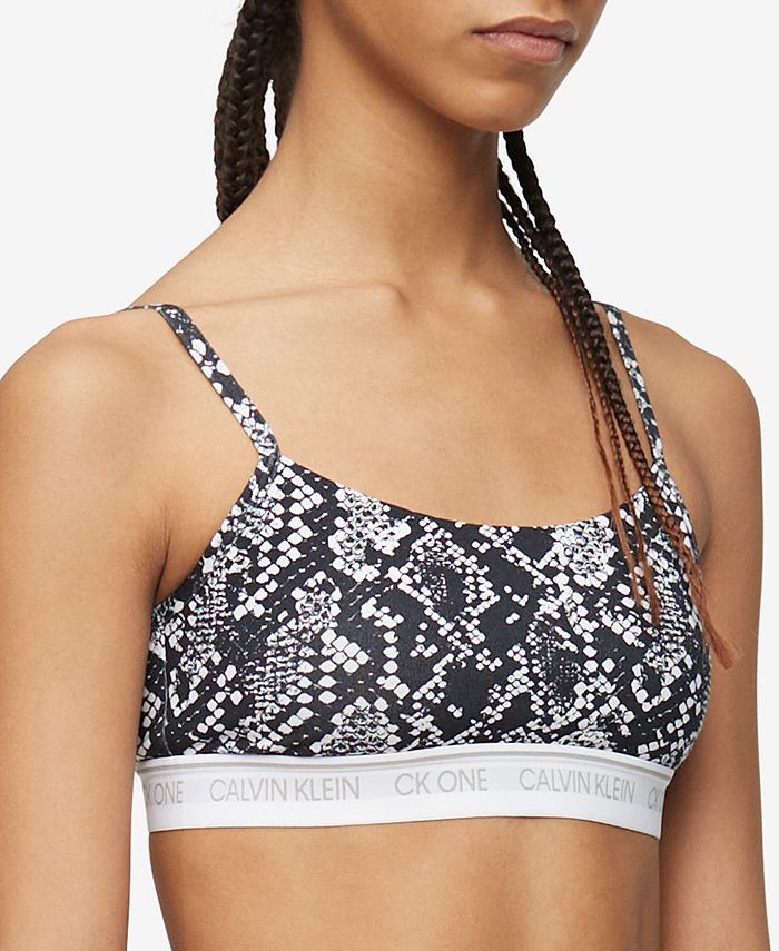 Calvin Klein Eco Cotton Unlined Bralette Black QF6576 - Free Shipping at  Largo Drive