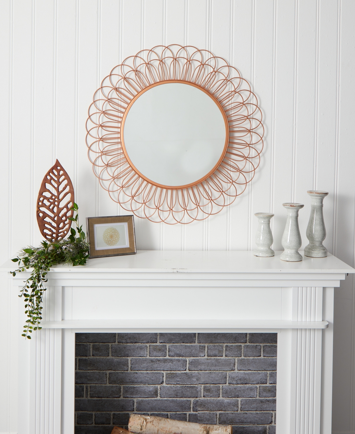 Scalloped Mirror Wall Decor,
