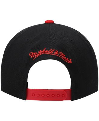 Men's Red, Black Unlv Rebels Sharktooth Snapback Hat