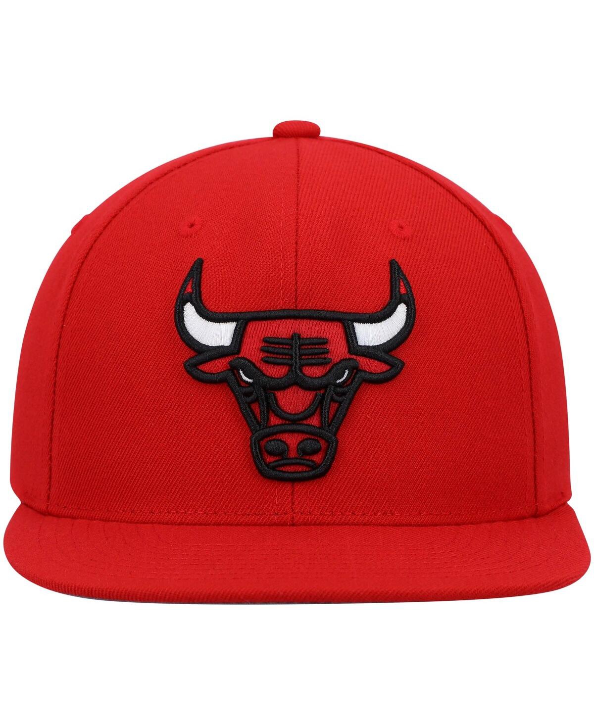 Mitchell & Ness Men's  Red Chicago Bulls Ground 2.0 Snapback Hat In Red