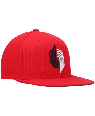 Men's Red Portland Trail Blazers Hardwood Classics Team Ground 2.0 Snapback Hat