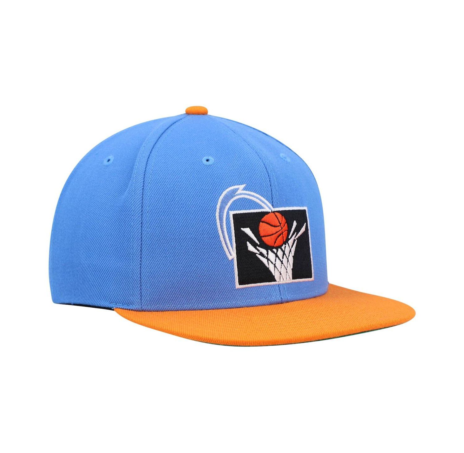 Men's Blue and Orange Cleveland Cavaliers Hardwood Classics Team Two-Tone 2.0 Snapback Hat