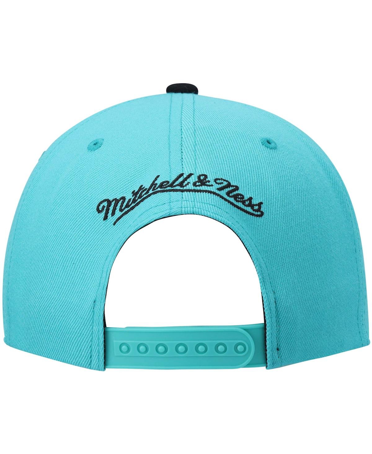 Mitchell & Ness Men's  Teal And Black San Antonio Spurs Hardwood Classics Team Two-tone 2.0 Snapback In Teal,black