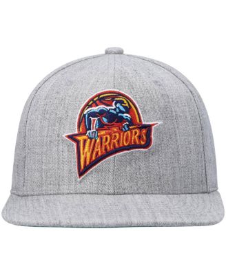 Men's Heathered Gray Golden State Warriors Hardwood Classics Team 2.0 Snapback Hat