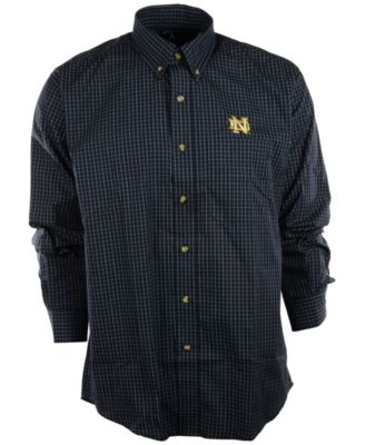 Antigua - Men's Long-Sleeve Notre Dame Fighting Irish Button-Down Shirt