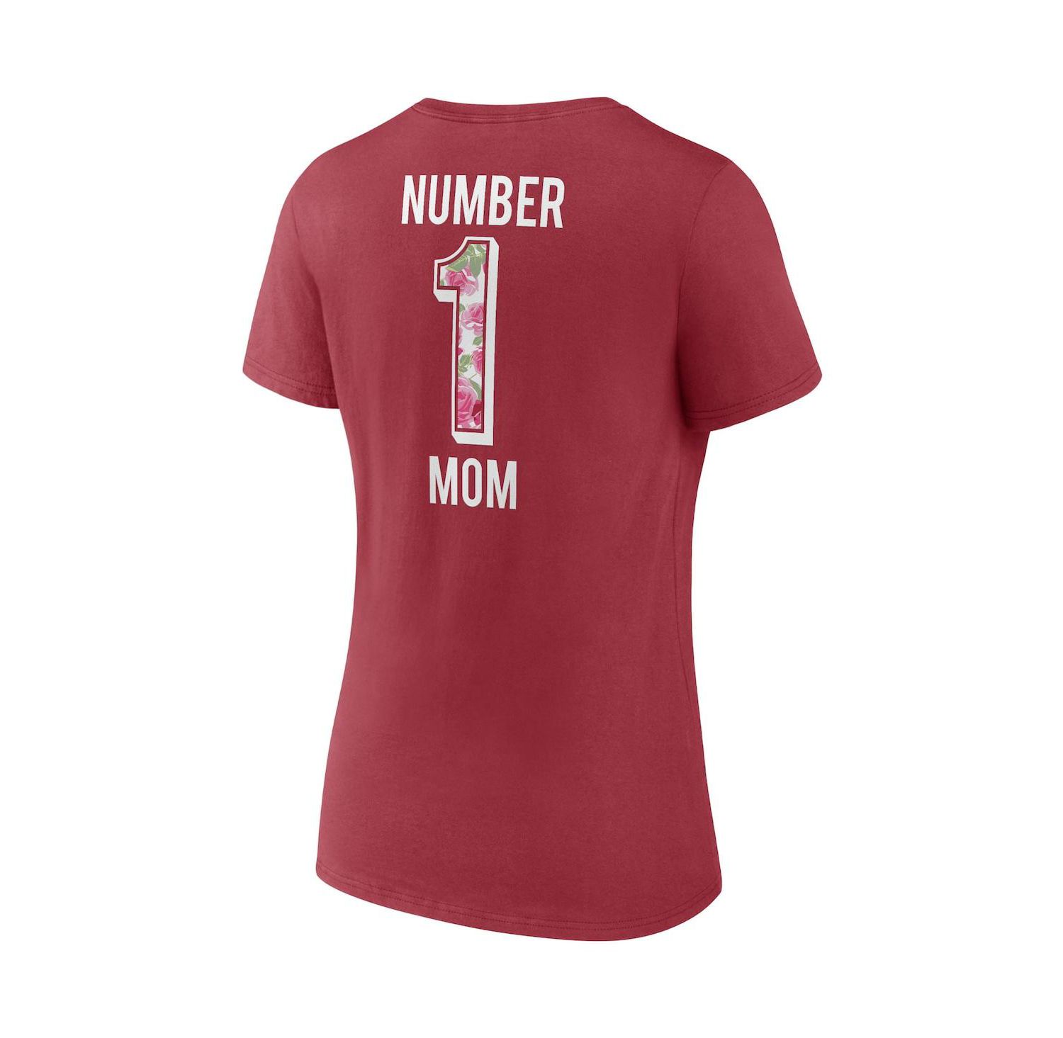 Women's Cardinal Arizona Cardinals Team Mother's Day V-Neck T-shirt