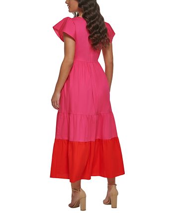 kensie Women's Colorblock Cotton Maxi Dress & Reviews - Dresses - Women -  Macy's