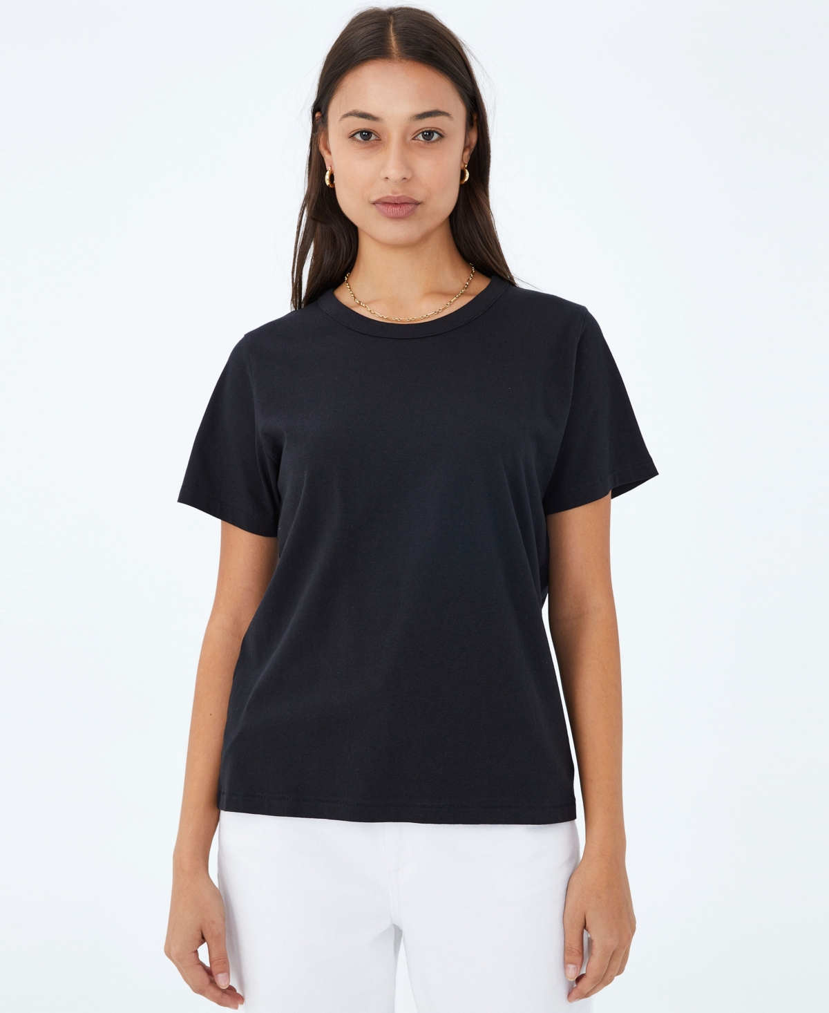 Shop Cotton On Women's One Crew Neck T-shirt In Black