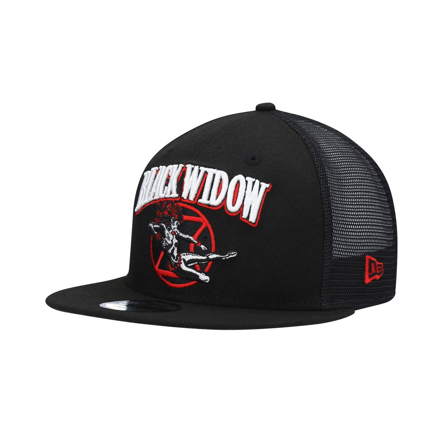 Men's Black Black Widow Retro Meshback 9FIFTY Snapback Hat