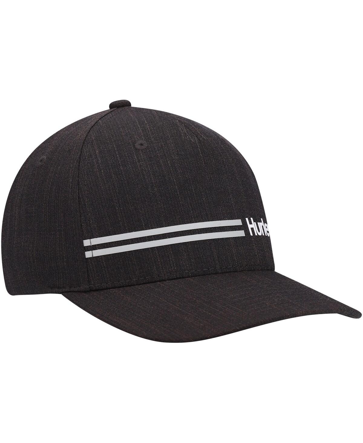 Shop Hurley Men's  Black H20-dri Line Up Flex Hat