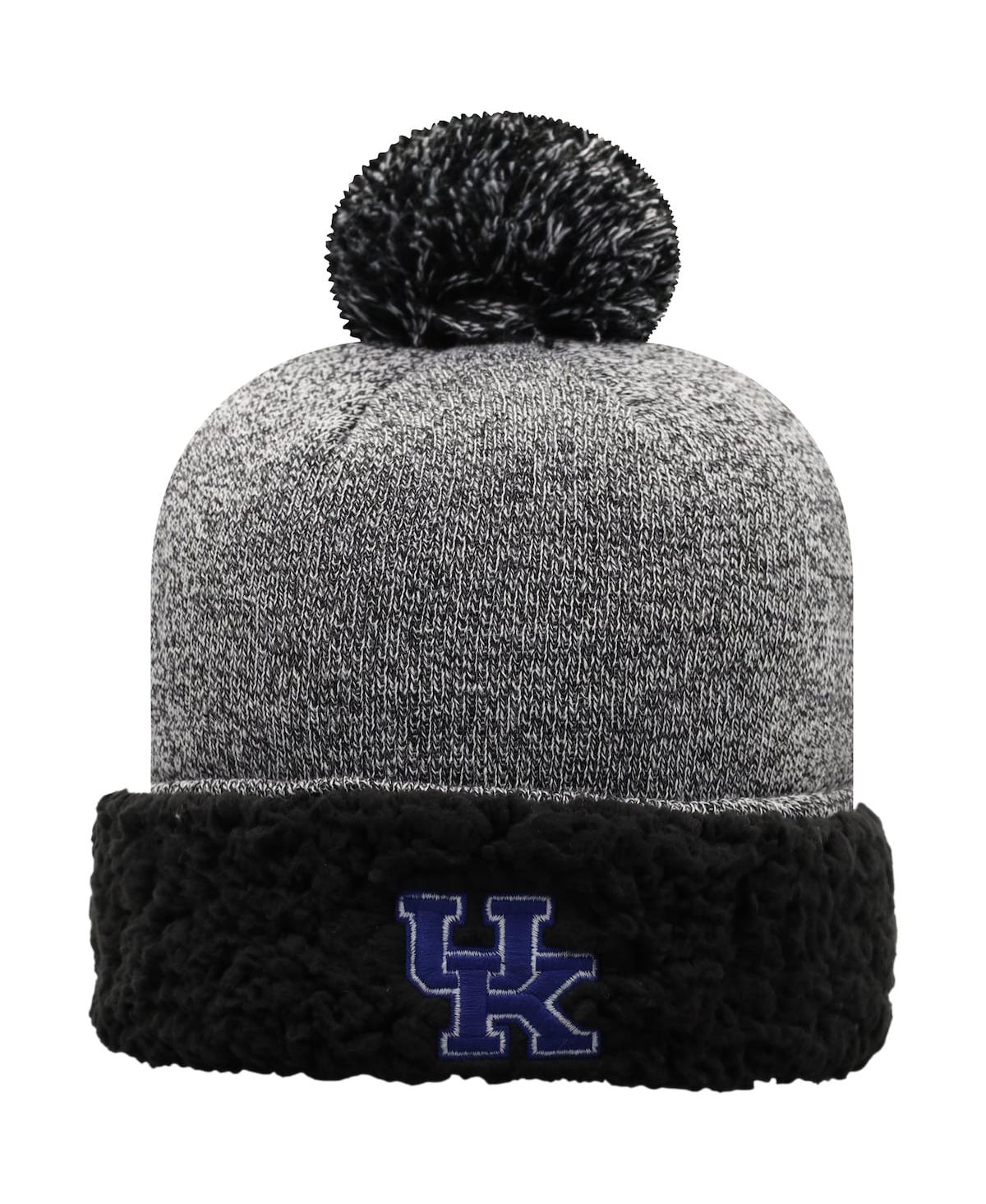 Women's Top of the World Black Kentucky Wildcats Snug Cuffed Knit Hat with Pom - Black