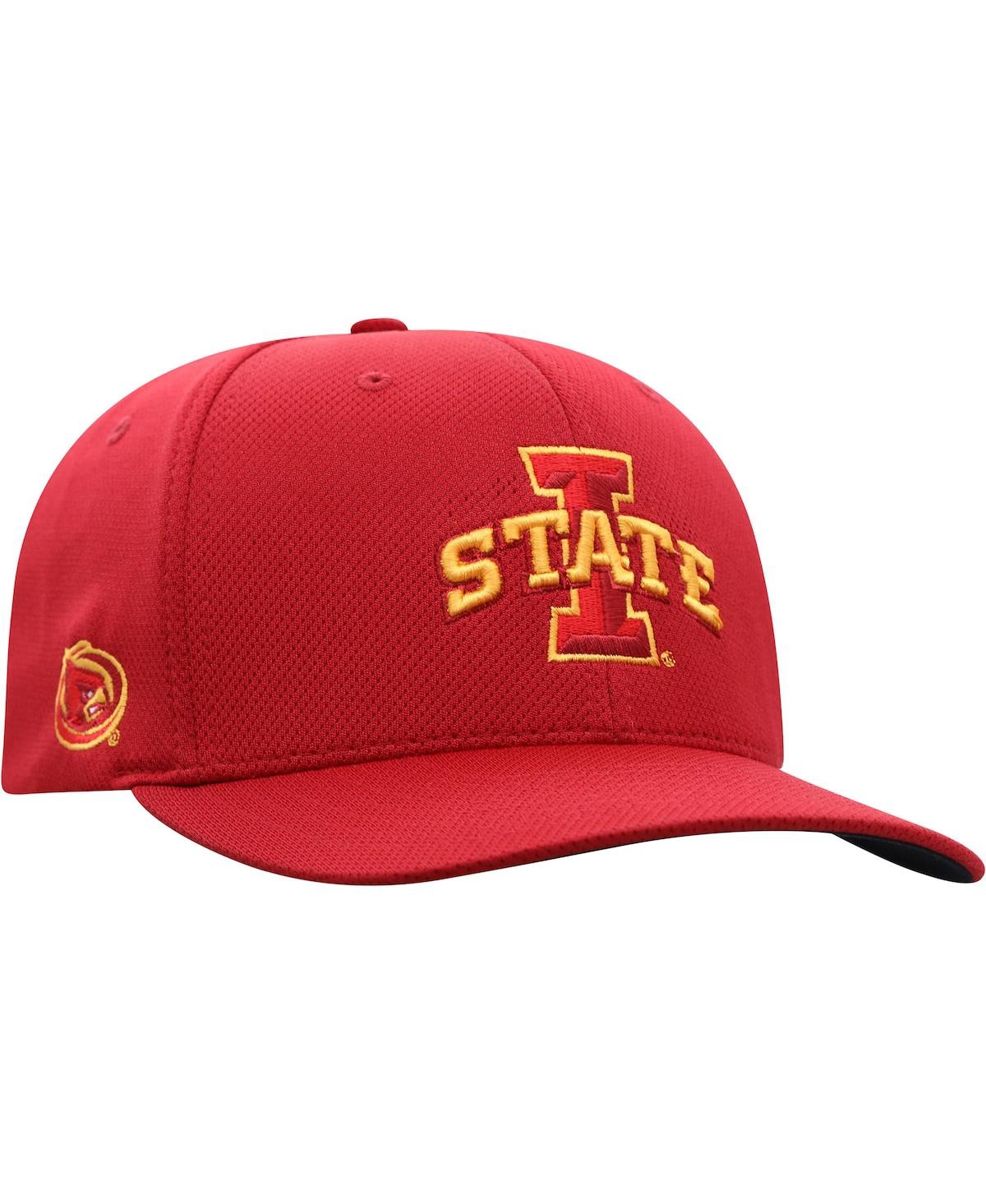 Shop Top Of The World Men's  Cardinal Iowa State Cyclones Reflex Logo Flex Hat