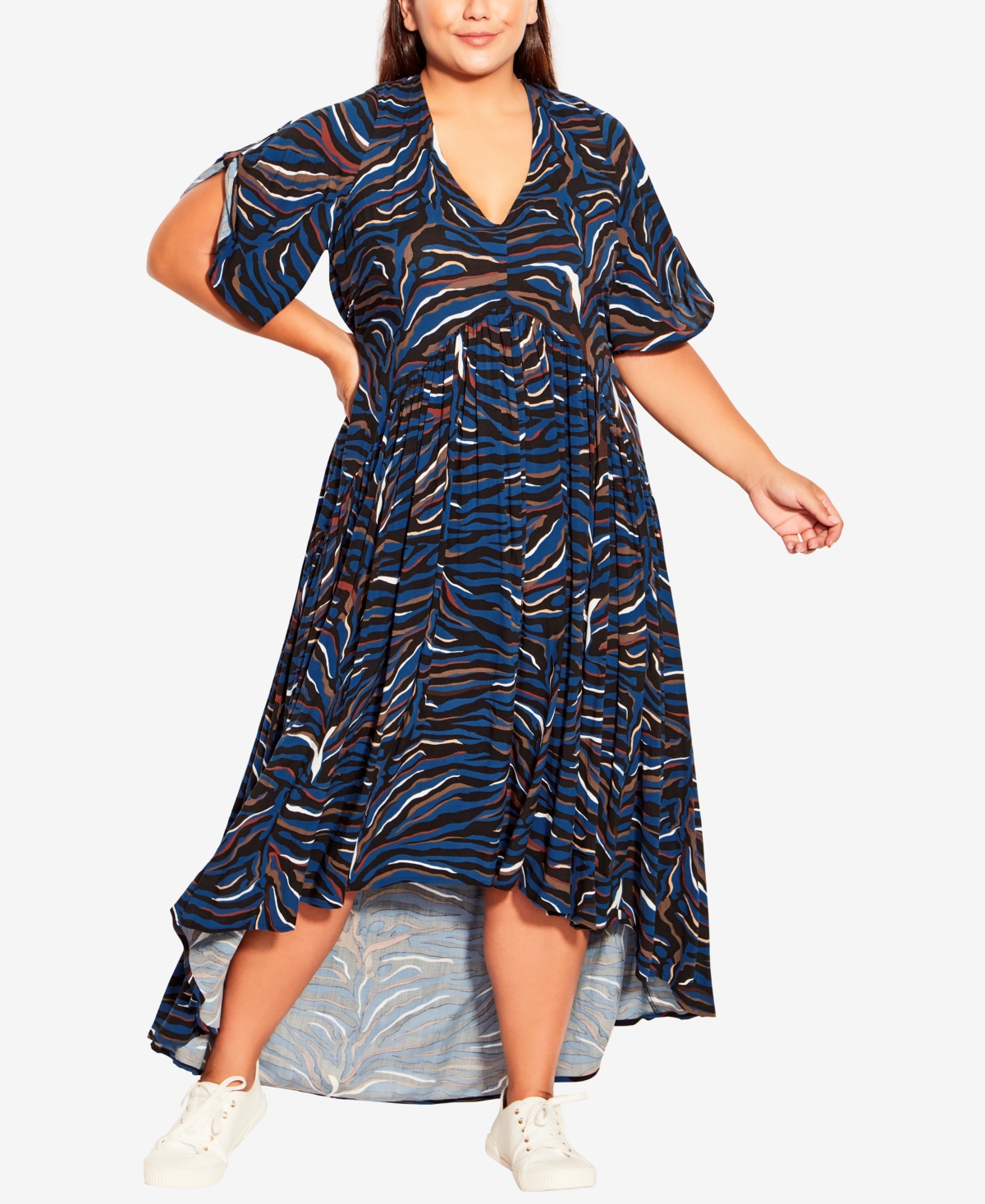 chinese dress ladies Avenue Women's Plus Size Jasmine Tiered Maxi Dress main image 1