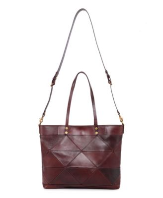 Women's Genuine Leather Prism Tote Bag