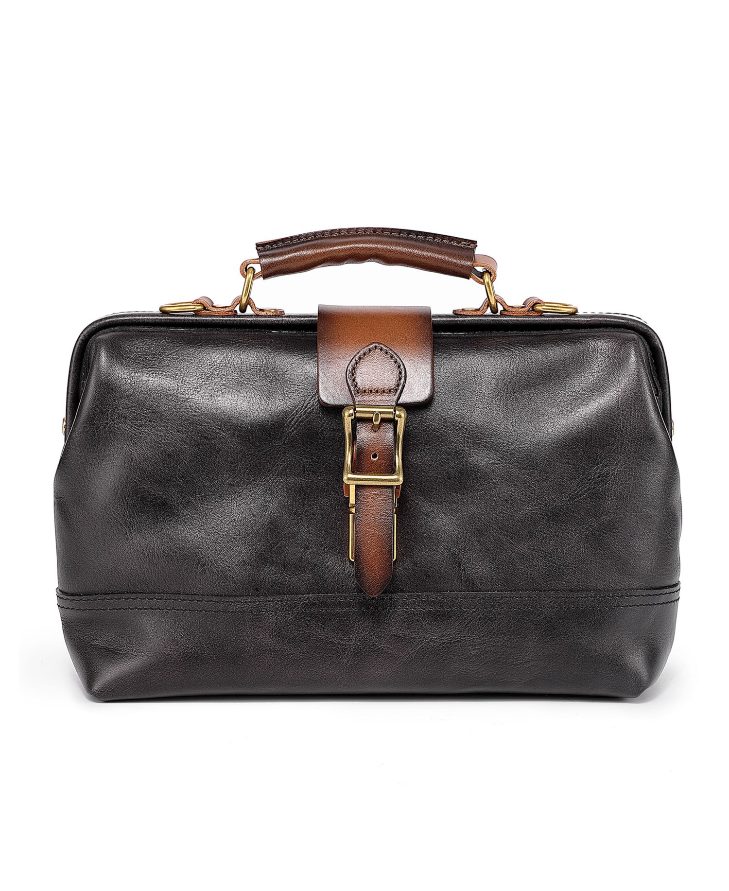 Doctor Small Leather Crossbody Satchel Bag