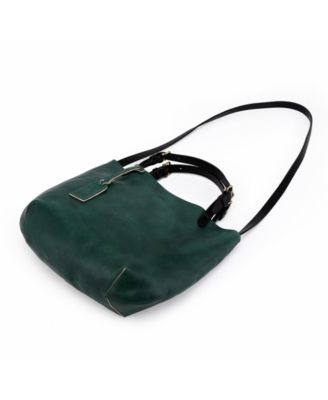 Women's Genuine Leather Dip Dye Tote