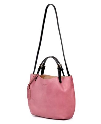 Women's Genuine Leather Dip Dye Tote