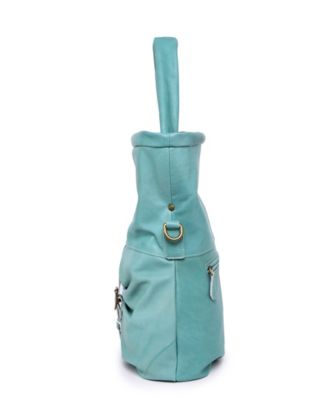 Sweet Lotus Leather Bucket Bag