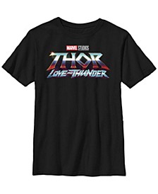 Big Boys Thor - Love and Thunder Thunder Logo Short Sleeve T-shirt