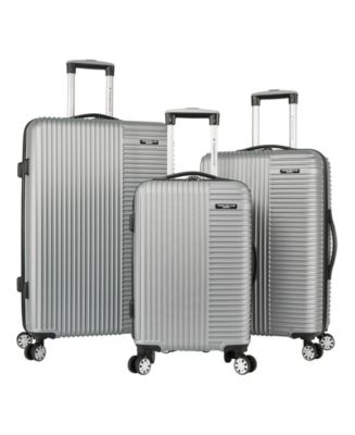 travelers club basette 3 pc hardside luggage set