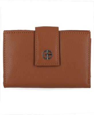 Giani Bernini Pebble Leather Receipt Wallet, Created for Macy's - Macy's