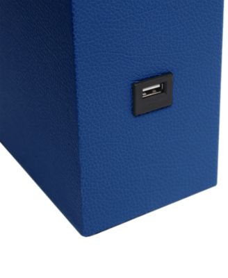 Modern Leather Table Lamp with USB