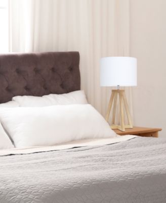 Interlocked Triangular Wood Table Lamp