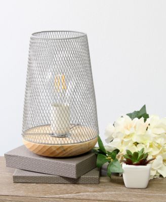 Wired Mesh Uplight Table Lamp