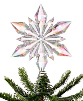 Holiday Lane - Pastel Prism Iridescent Star Tree Topper Decoration