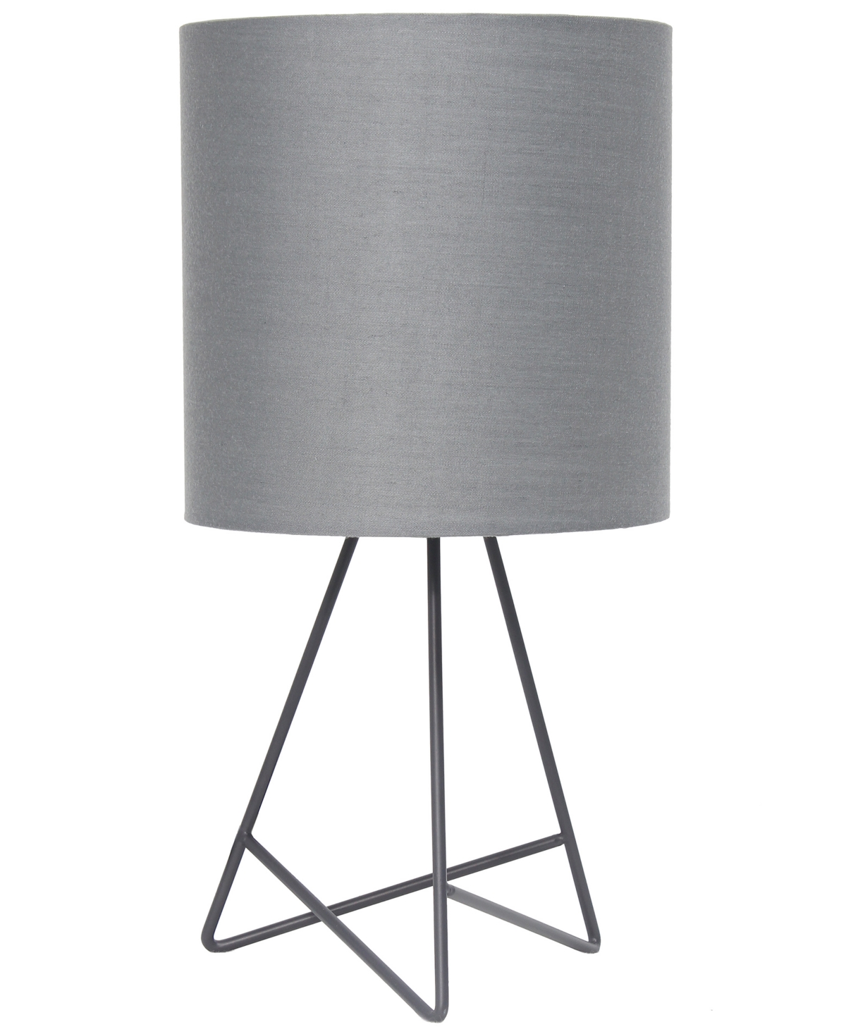 Simple Designs Down To The Wire Table Lamp In Gray